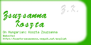 zsuzsanna koszta business card